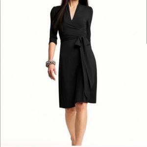 Banana Republic Black Wrap Dress